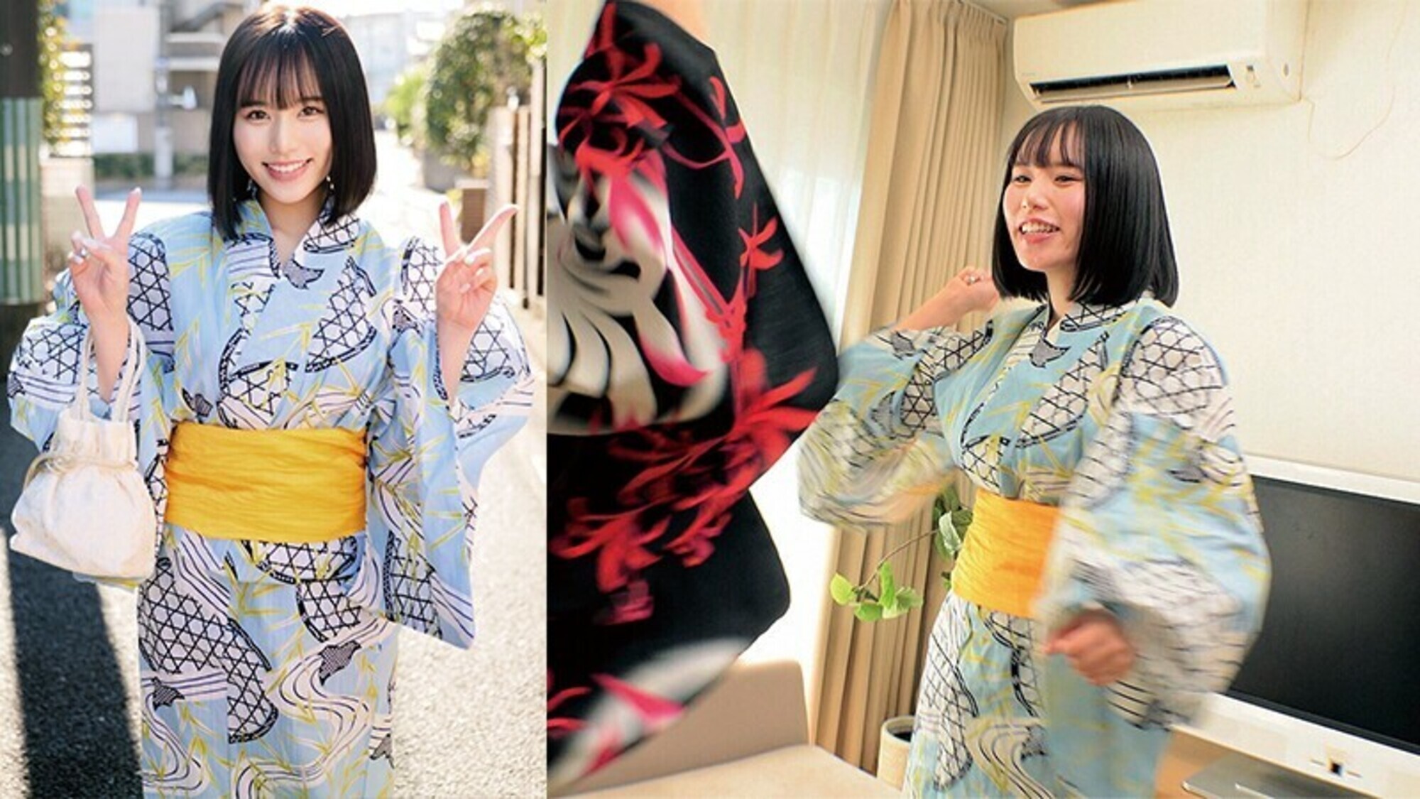 「祝夏！花火大会に来てた浴衣美人と激えち野球拳！りいさちゃんとあいちゃん」のサムネイル