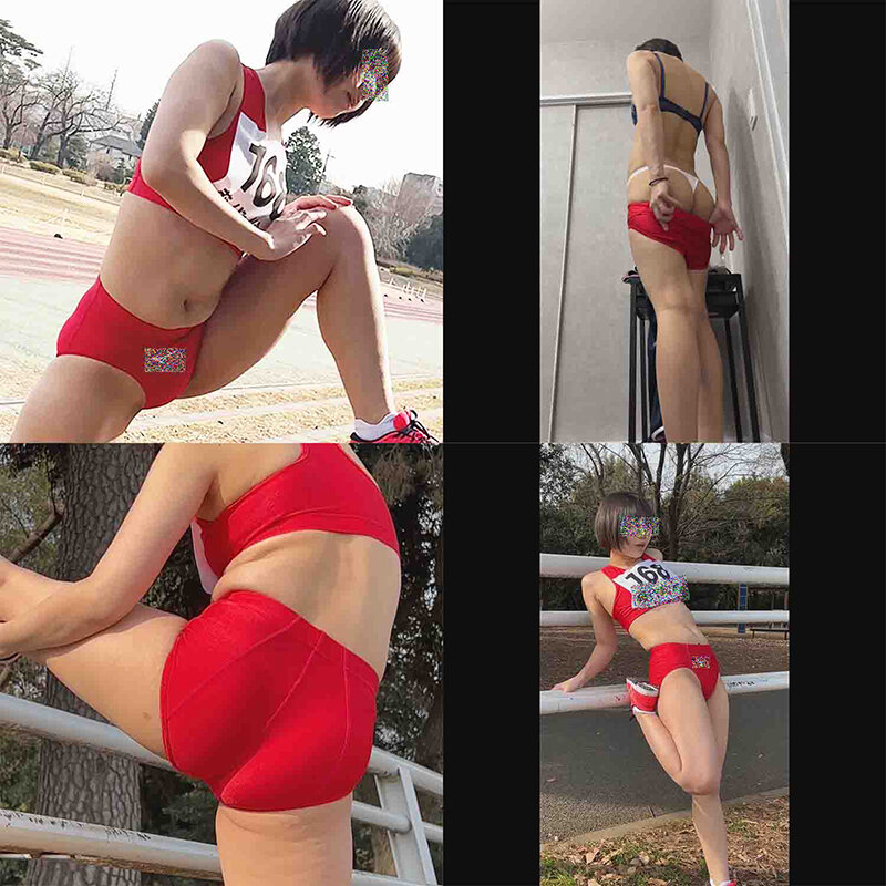 「【素人】美少女アスリートが中出しイラマチオで絶頂！スレンダー巨乳陸上選手の秘密撮影」のサンプル画像9枚目