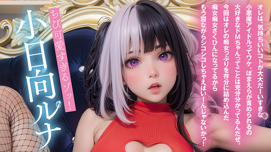 「【最強進化】騎乗位大好き！萌えボイスAIアイドル 小日向ルナがアナタを見つめて痴女責めフルスロットル【フルAI美少女】」のサムネイル