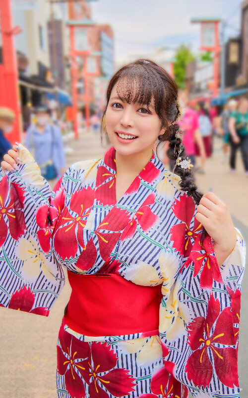 「Hカップ巨乳女子大生はるなのパイズリ＆フェラからの浴衣ハメ撮り中出しSEX」のサンプル画像1枚目