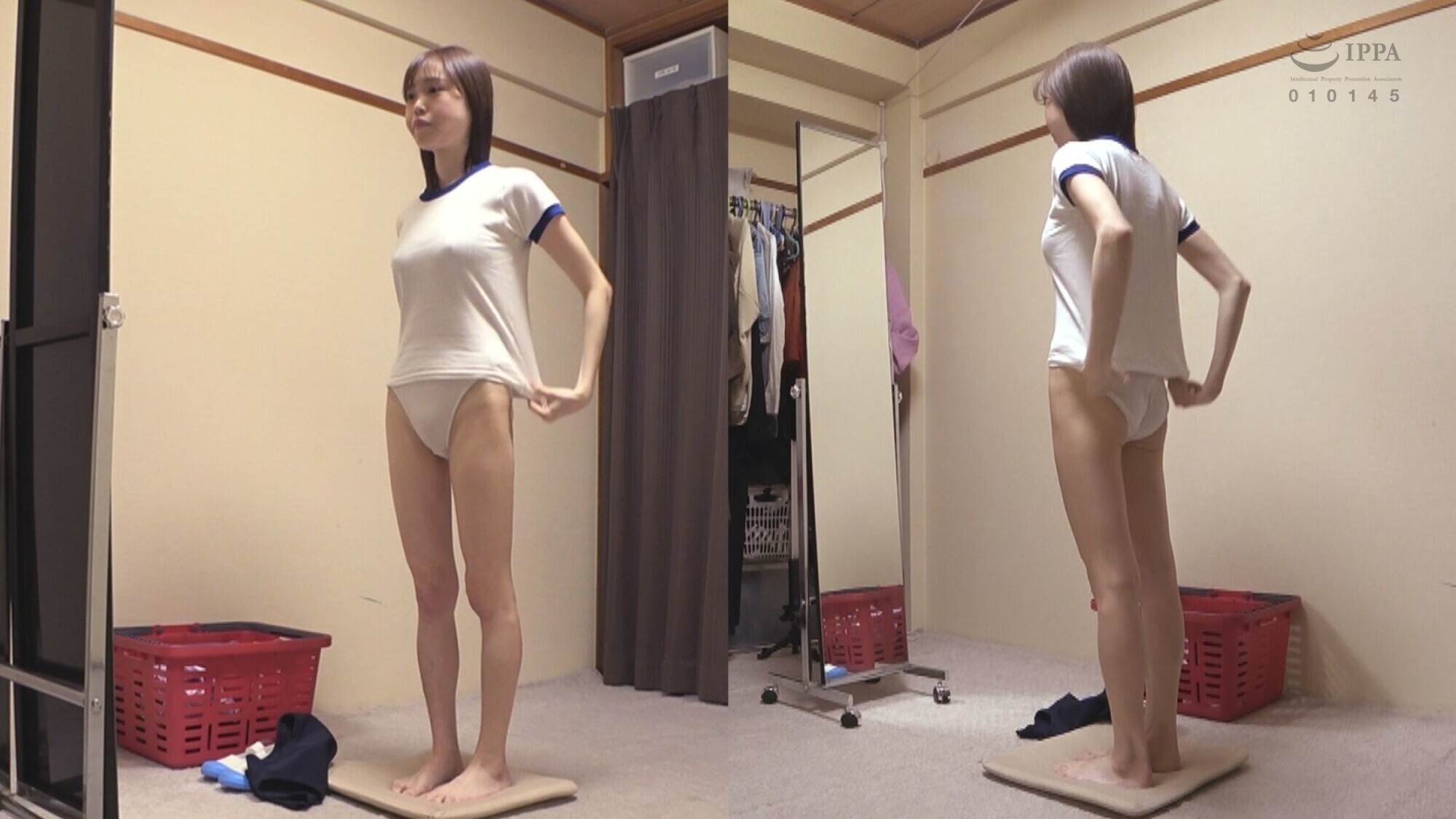 「宮本さと美 ムチムチ美尻 神体育着 美少女やぽっちゃり娘らにピチピチ体育着を着せ、ハミパン、ムレムレワレメを毛穴まで見えるほどの超ドアップ接写！さらに尻コキ、着衣お漏らし放尿や体育着ぶっかけ等体育着好きに送る完全着衣フェチAV」のサムネイル