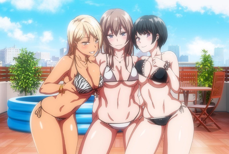 「巨乳女子校生が水着姿でフェラ＆中出しされる濃厚プレイ｜OVAアニメ」のサンプル画像13枚目