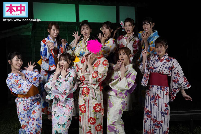 「七瀬アリス・松本いちか他美少女9人が挑む中出し肝試し！スレンダー巨乳女優の林間学校企画」のサンプル画像1枚目