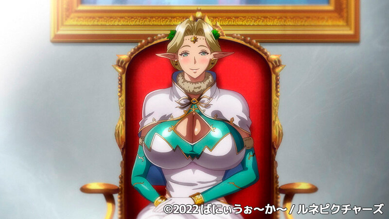 「お姫様エルフが濃厚パイズリ＆中出しで堕ちる！巨乳母娘の禁断ファンタジーアニメ」のサンプル画像1枚目