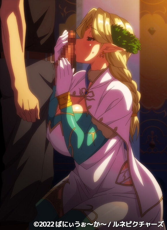 「お姫様エルフが濃厚パイズリ＆中出しで堕ちる！巨乳母娘の禁断ファンタジーアニメ」のサンプル画像14枚目