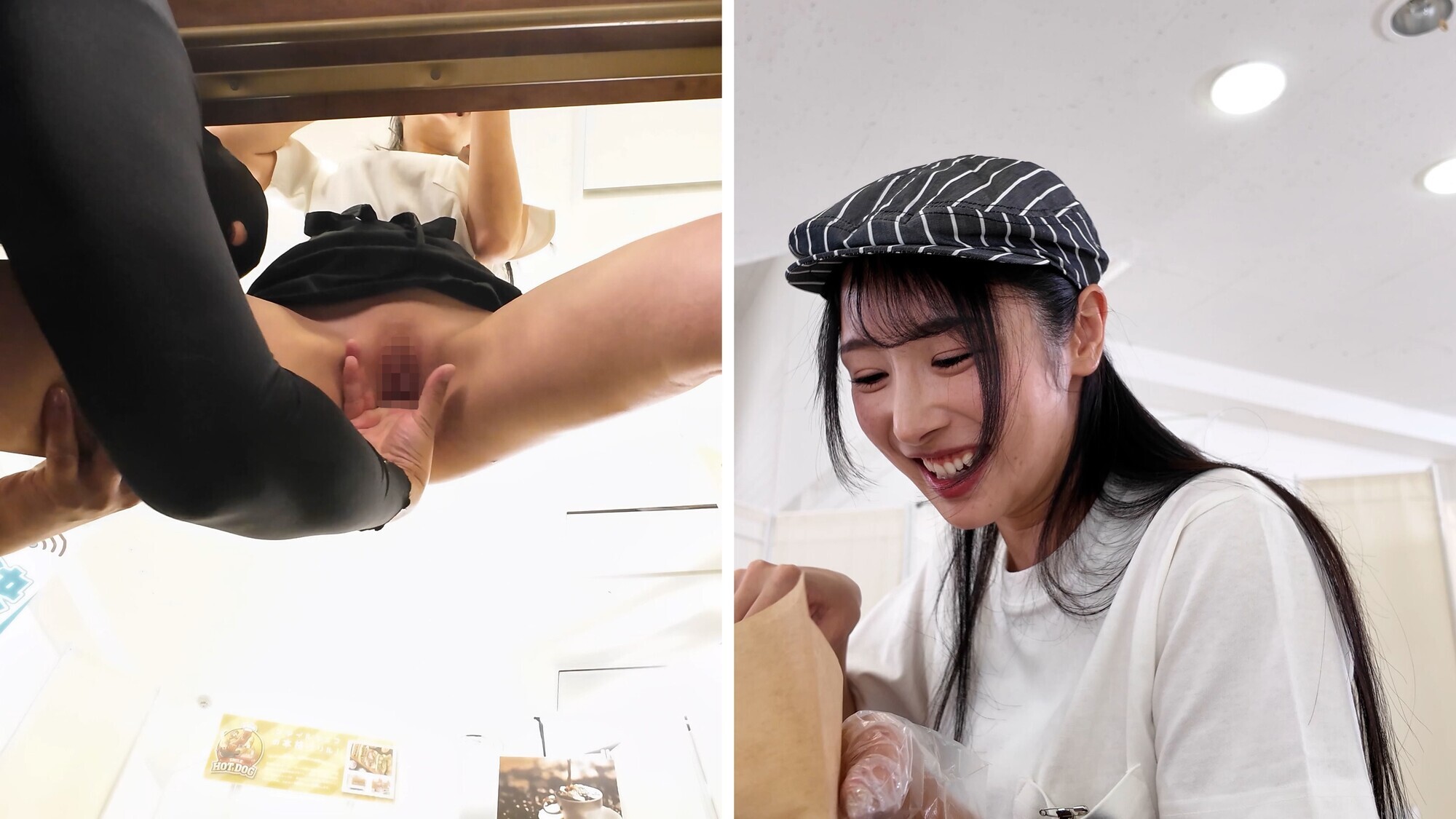 「【配信限定】人気 AV 女優が挑戦！商業スペースでイカサレホットドッグ販売！ 小野坂ゆいか 望月つぼみ」のサンプル画像7枚目